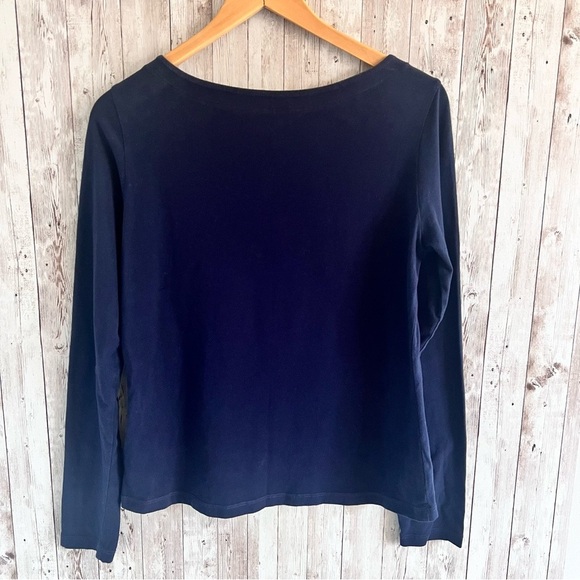 Brooks Brothers Women’s Long Sleeve Gold Button Top - Picture 2 of 5